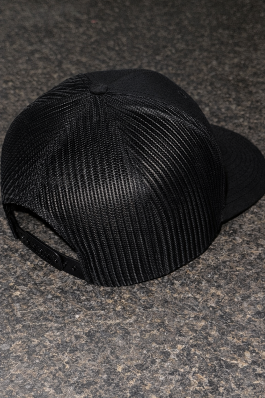 All Black Trucker Hat - Richardson 112 Style Snapback Classic Outdoor Cap