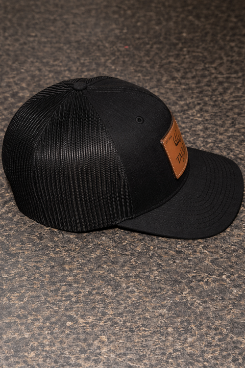 All Black Trucker Hat - Richardson 112 Style Snapback Classic Outdoor Cap
