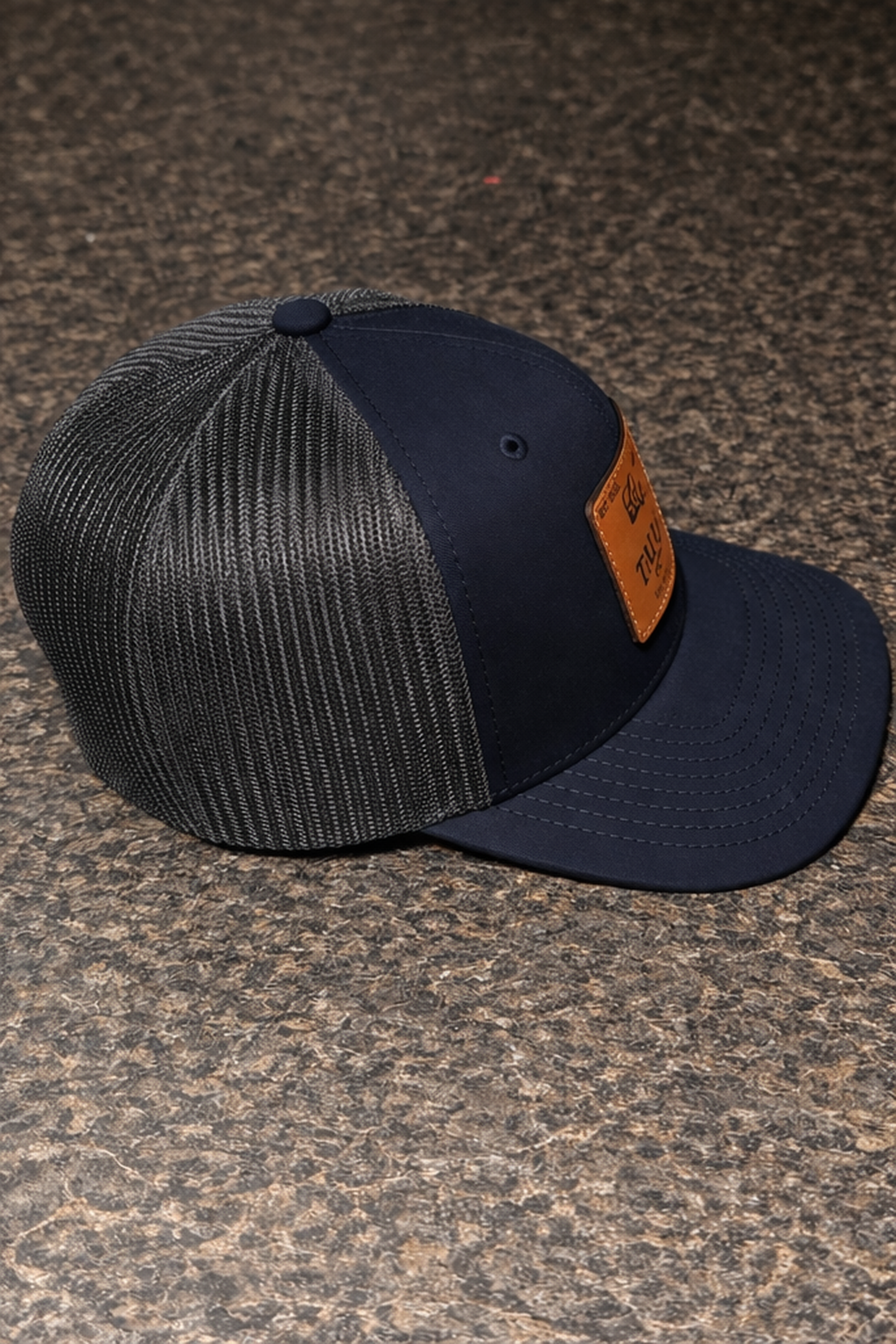Navy/Charcoal Trucker Hat - Richardson 112 Style Snapback Everyday Outdoor Cap
