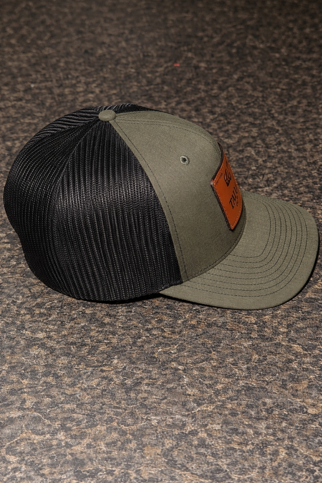 Loden Green/Black Trucker Hat - Richardson 112 Snapback Hunting & Outdoor Cap