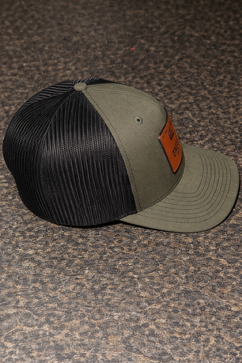 Loden Green/Black Trucker Hat - Richardson 112 Snapback Hunting & Outdoor Cap