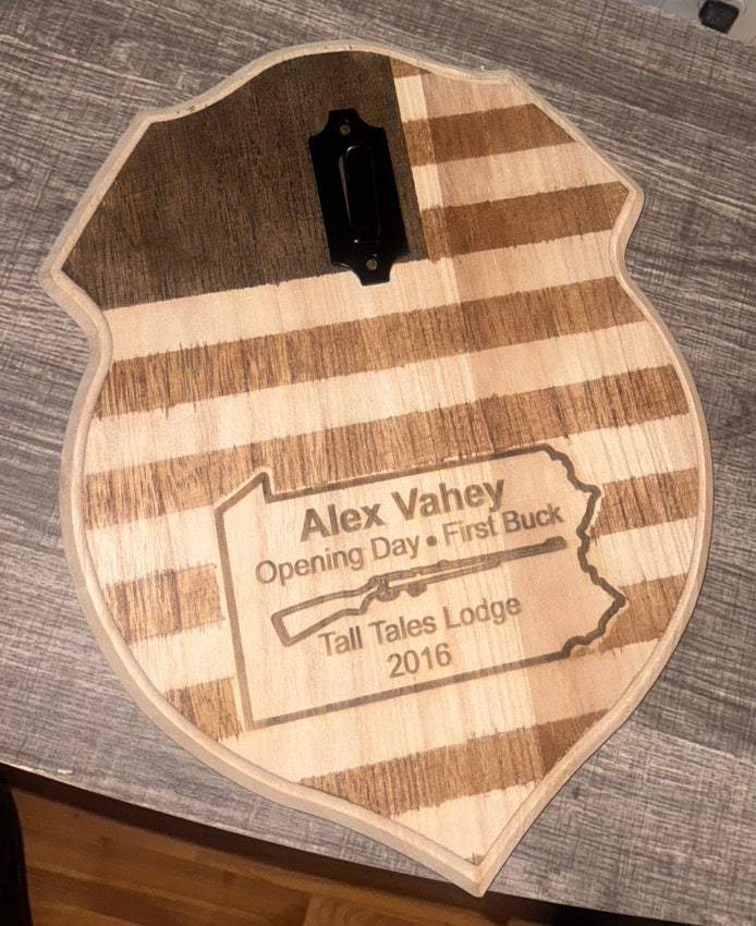 Custom European Mount Plaque